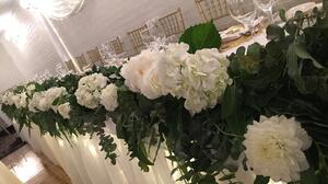 Throwing it back 5yrs ago when this style was just picking up 🌿🤍

We were all over it with our mixed FRESH and ARTIFICIAL long table arrangements!

#foliagetablerunner #babiesbreath #white #tablesetting #wedding #weddingreception #unique #uniquefloralandevents #weddingflowers #australianflorist